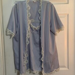 Lavender Lace Trim Robe